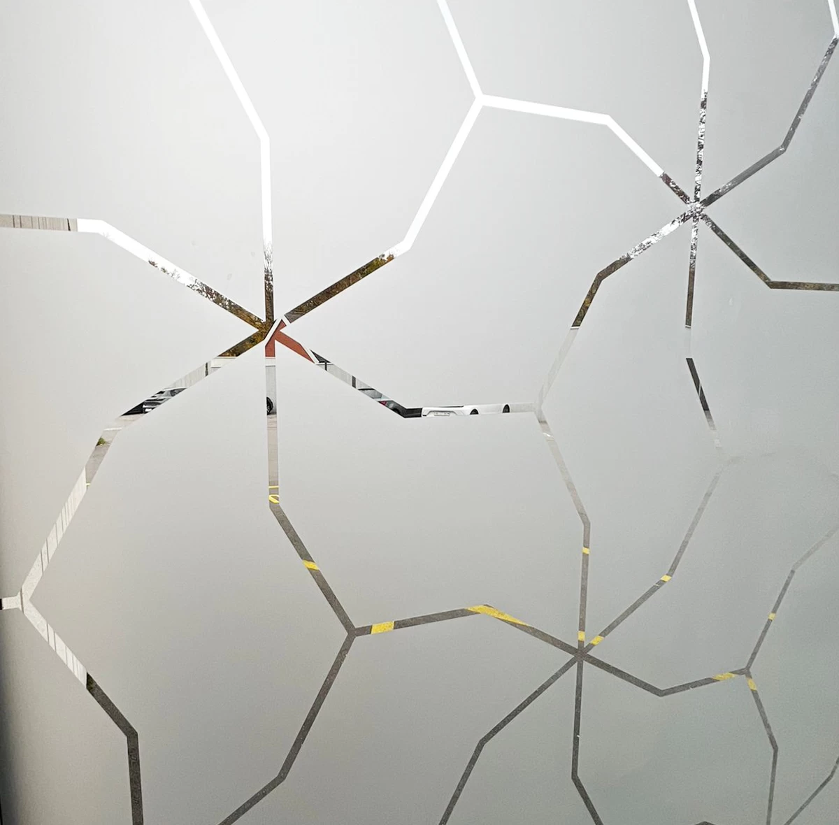 detail Milchglas-Sichtschutz