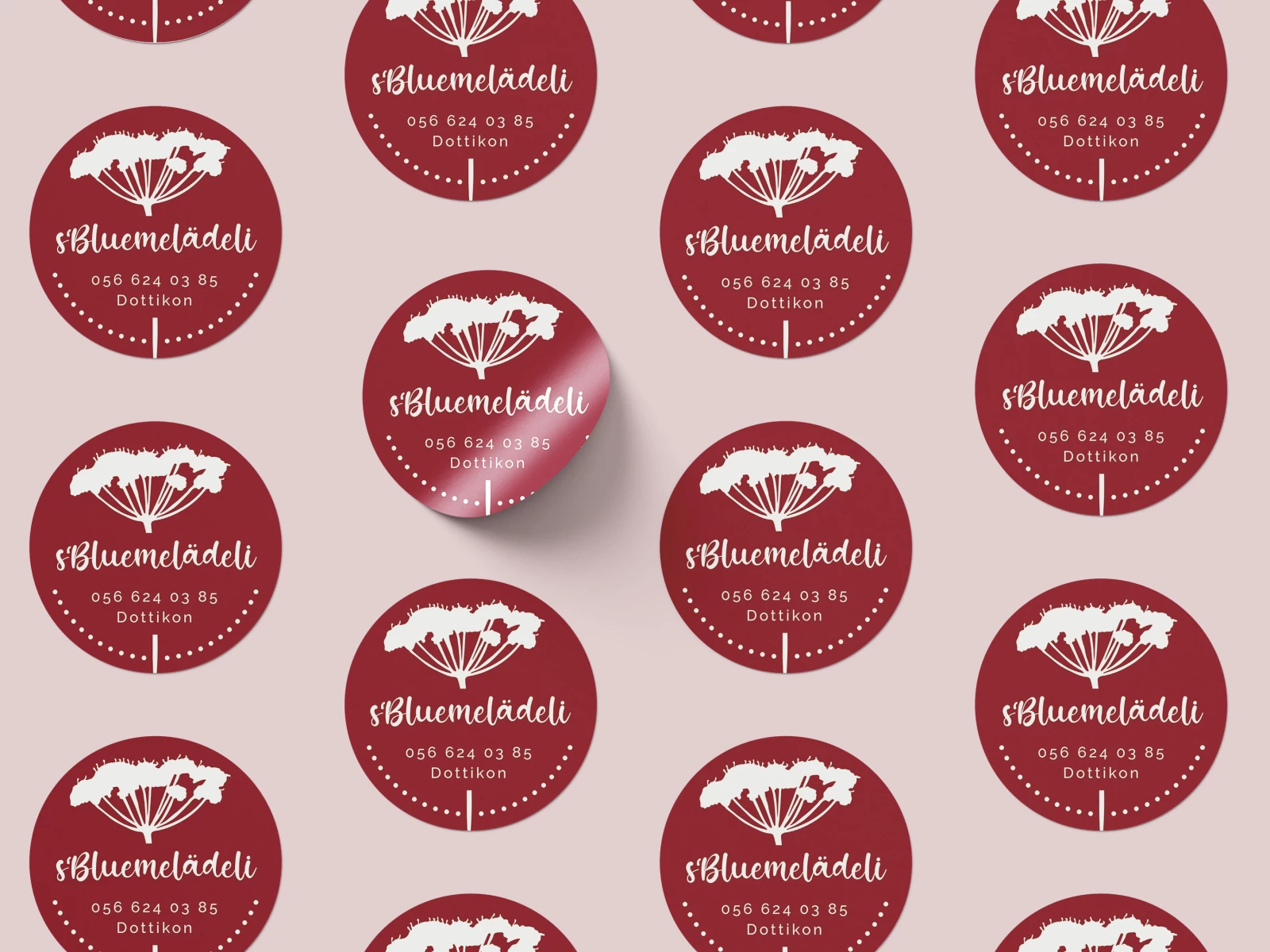 kleber, sticker, rund